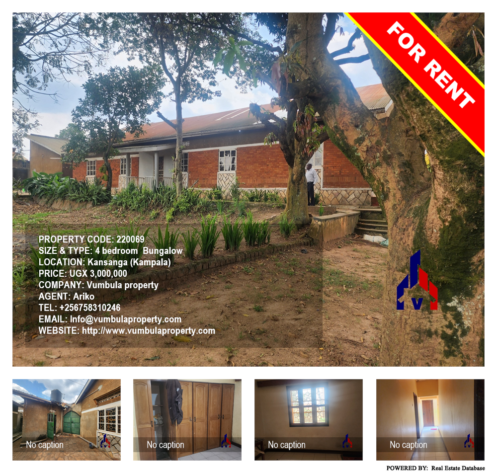 4 bedroom Bungalow  for rent in Kansanga Kampala Uganda, code: 220069