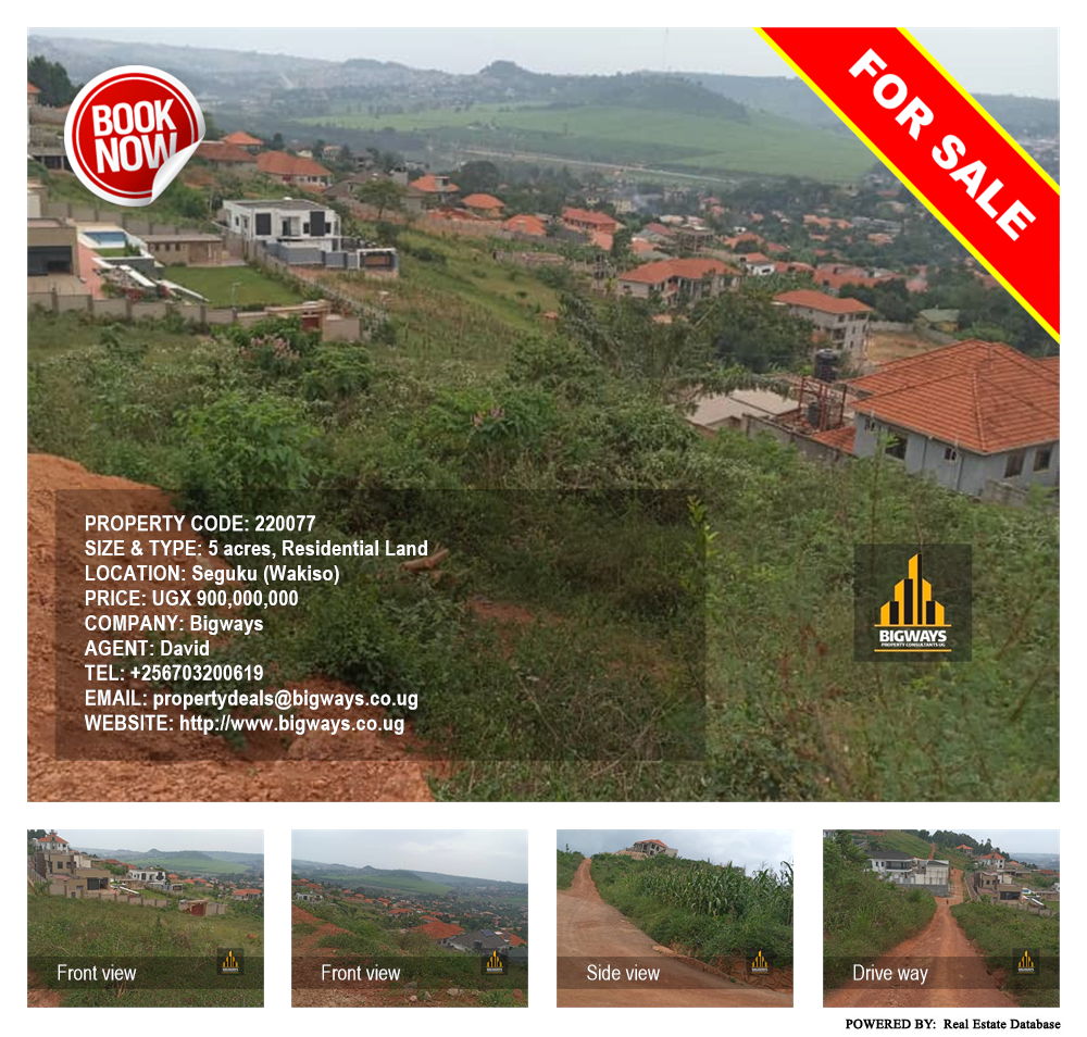 Residential Land  for sale in Seguku Wakiso Uganda, code: 220077