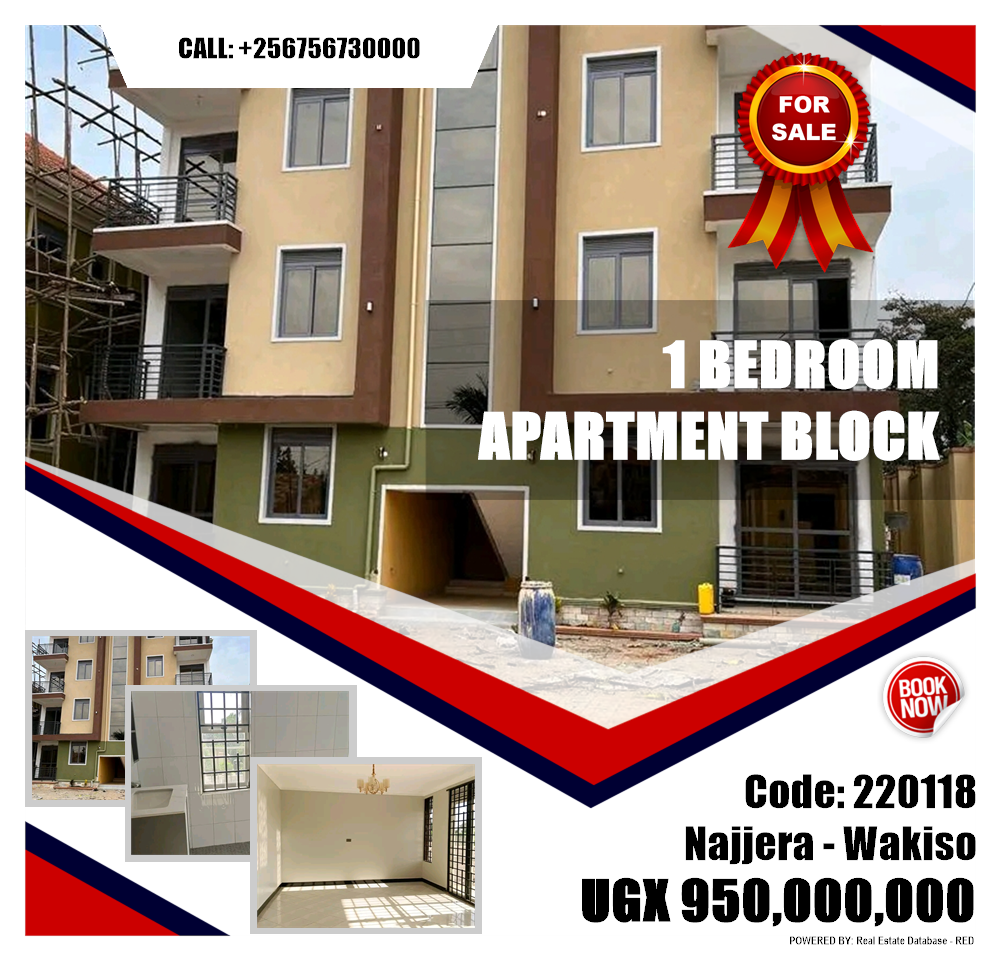 1 bedroom Apartment block  for sale in Najjera Wakiso Uganda, code: 220118