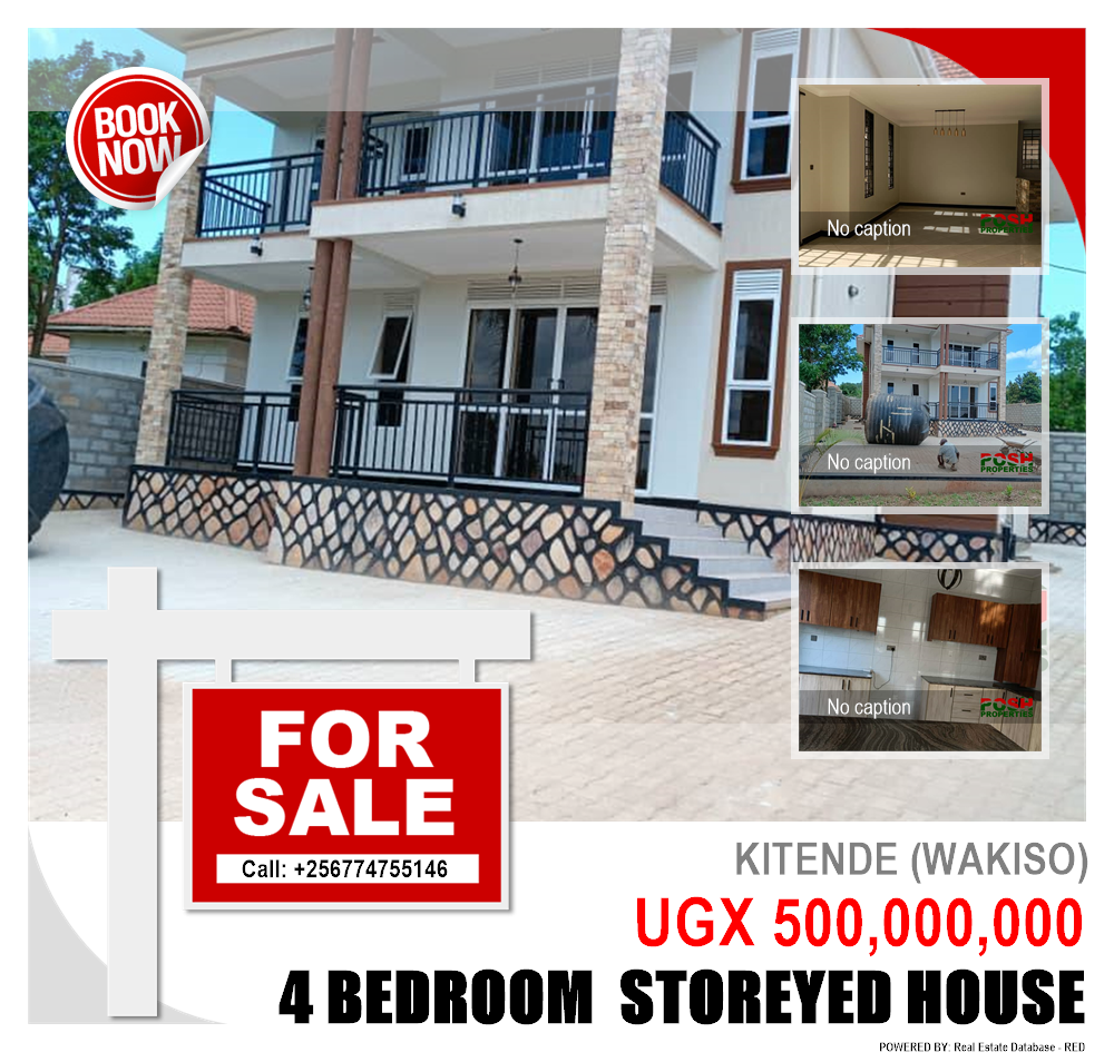 4 bedroom Storeyed house  for sale in Kitende Wakiso Uganda, code: 220131