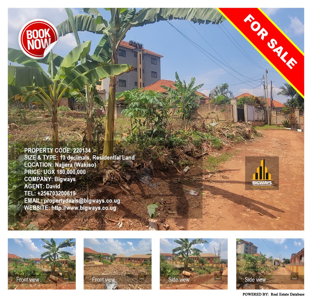 Residential Land  for sale in Najjera Wakiso Uganda, code: 220134