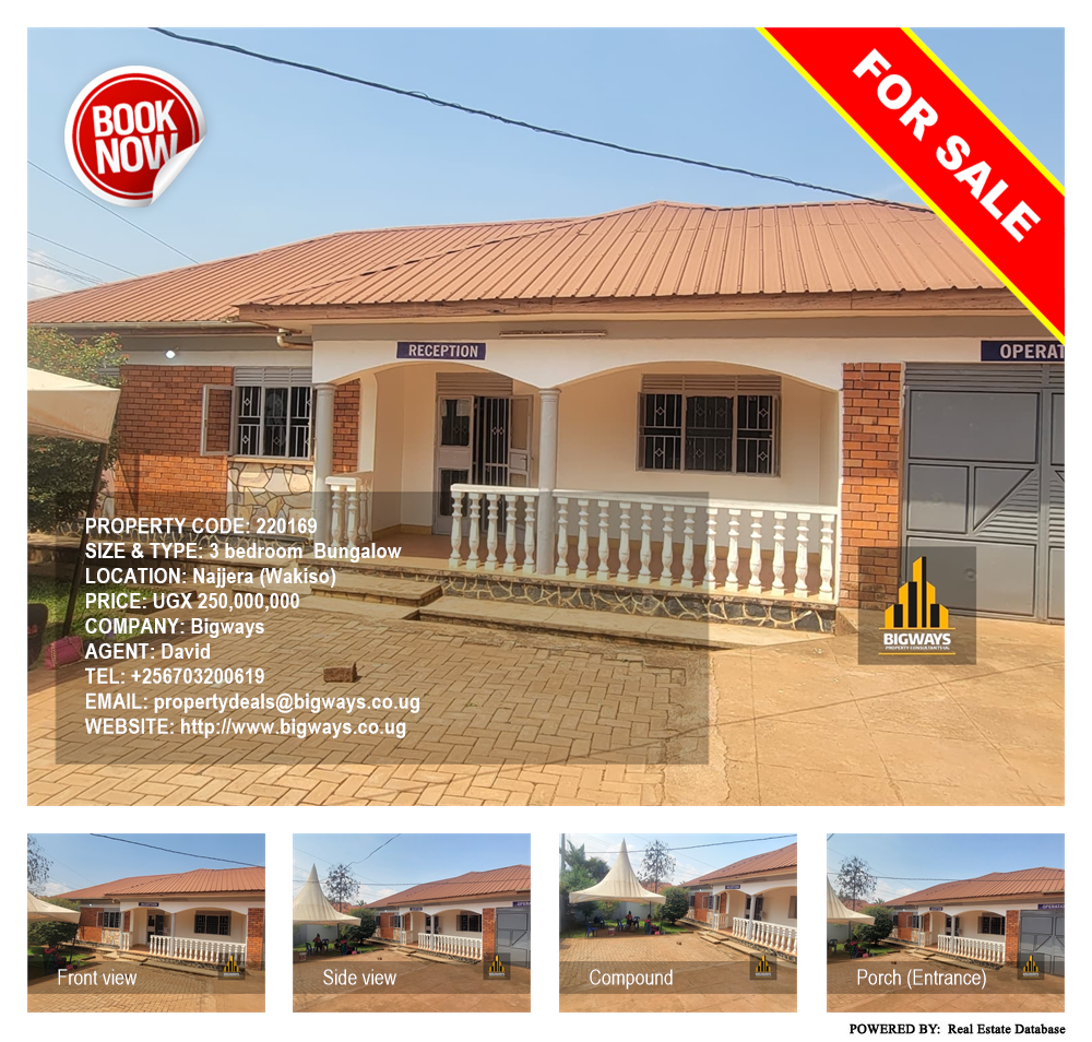 3 bedroom Bungalow  for sale in Najjera Wakiso Uganda, code: 220169