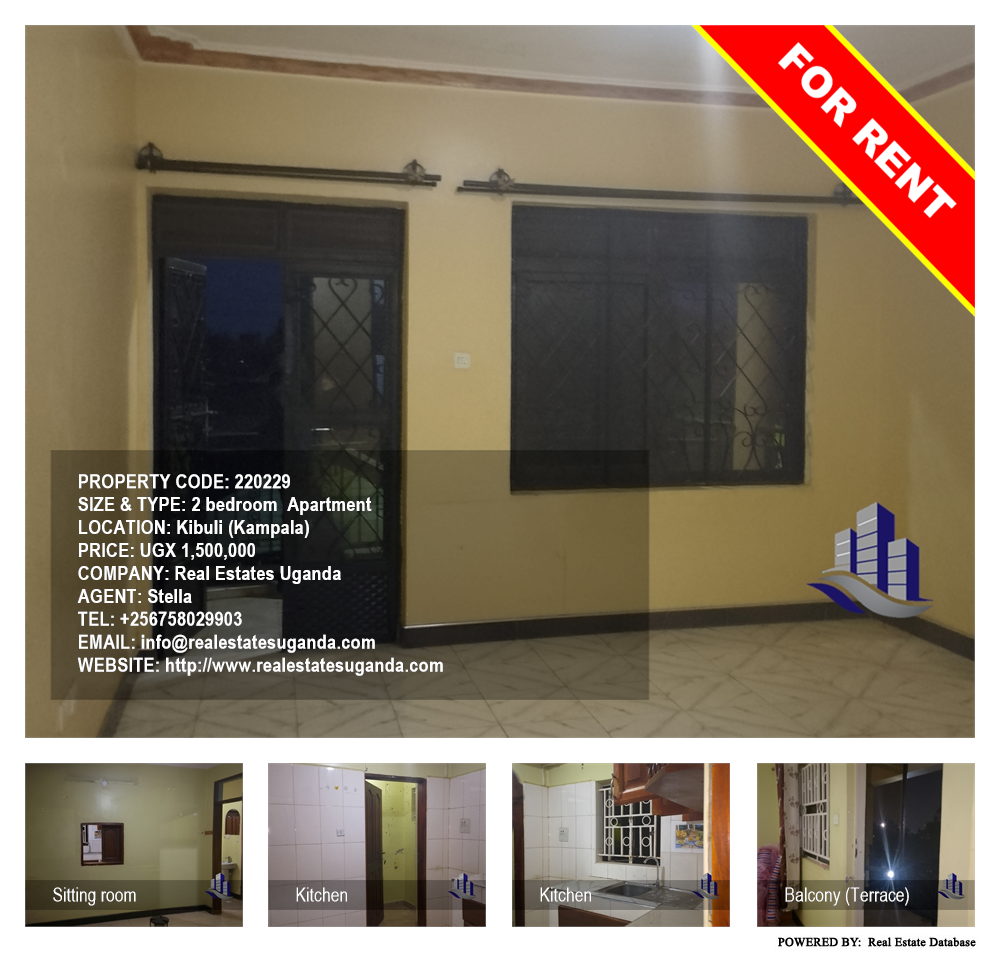 2 bedroom Apartment  for rent in Kibuli Kampala Uganda, code: 220229