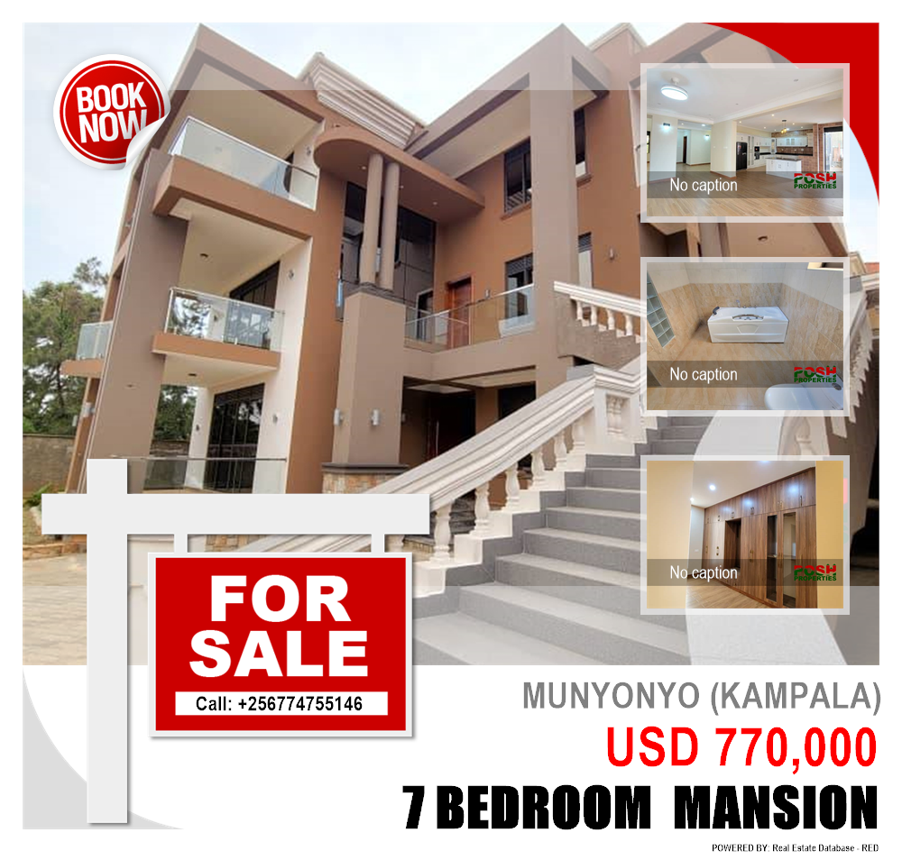 7 bedroom Mansion  for sale in Munyonyo Kampala Uganda, code: 220272