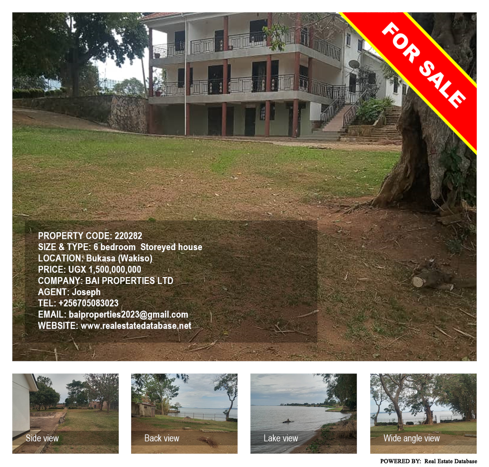 6 bedroom Storeyed house  for sale in Bukasa Wakiso Uganda, code: 220282