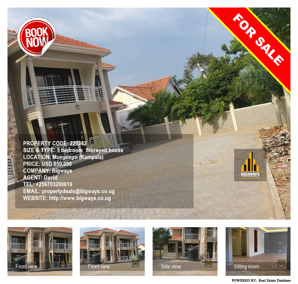 5 bedroom Storeyed house  for sale in Munyonyo Kampala Uganda, code: 220362