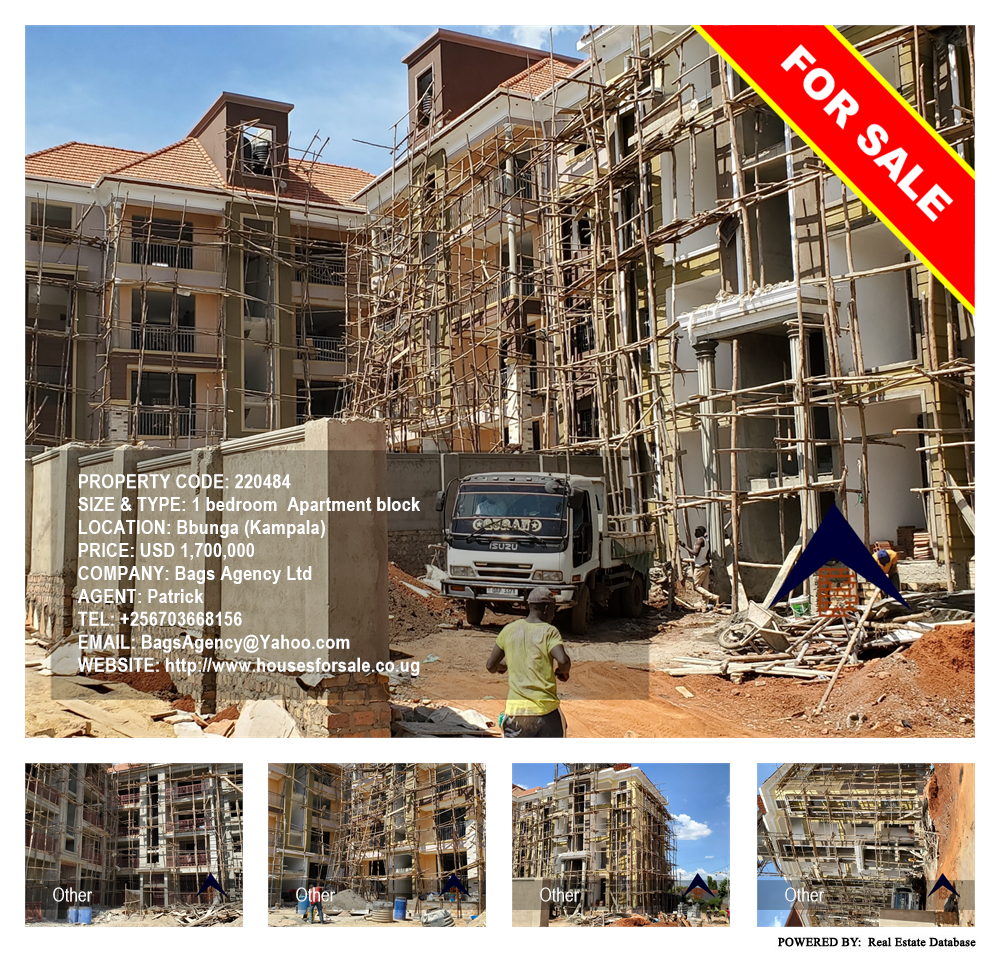 1 bedroom Apartment block  for sale in Bbunga Kampala Uganda, code: 220484