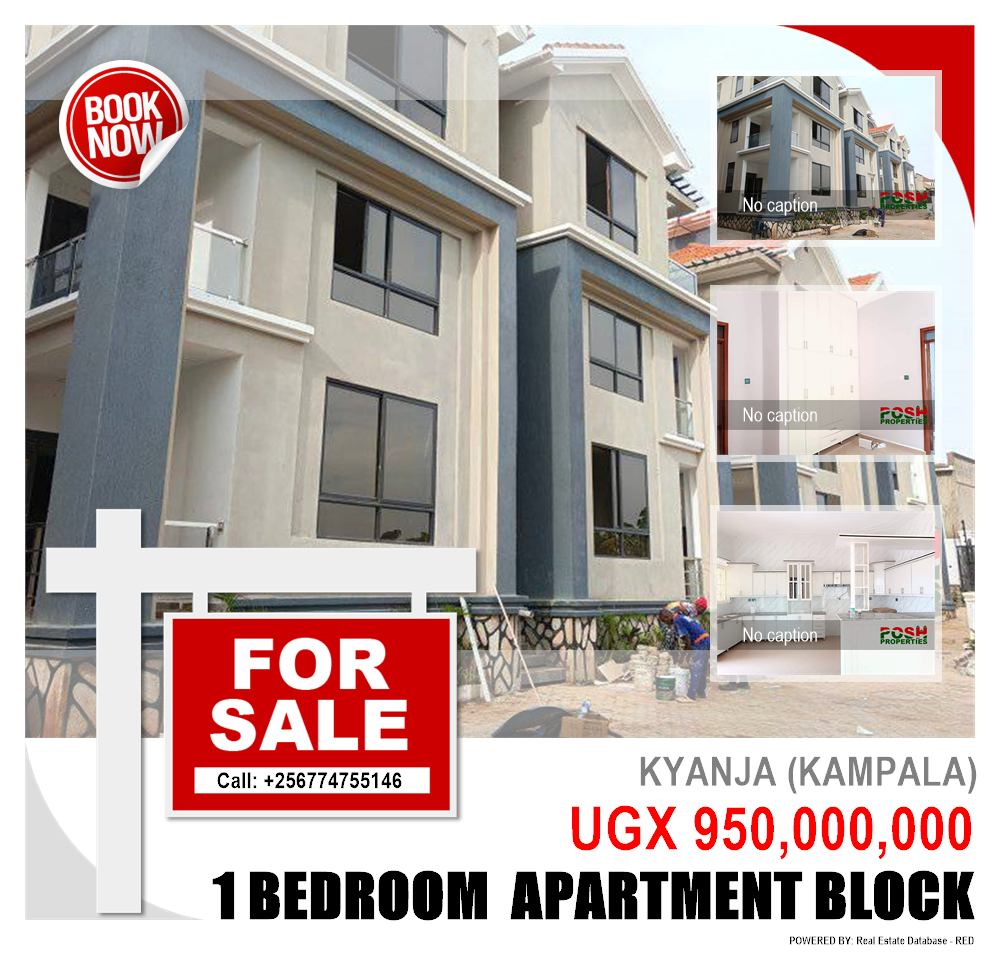 1 bedroom Apartment block  for sale in Kyanja Kampala Uganda, code: 220512