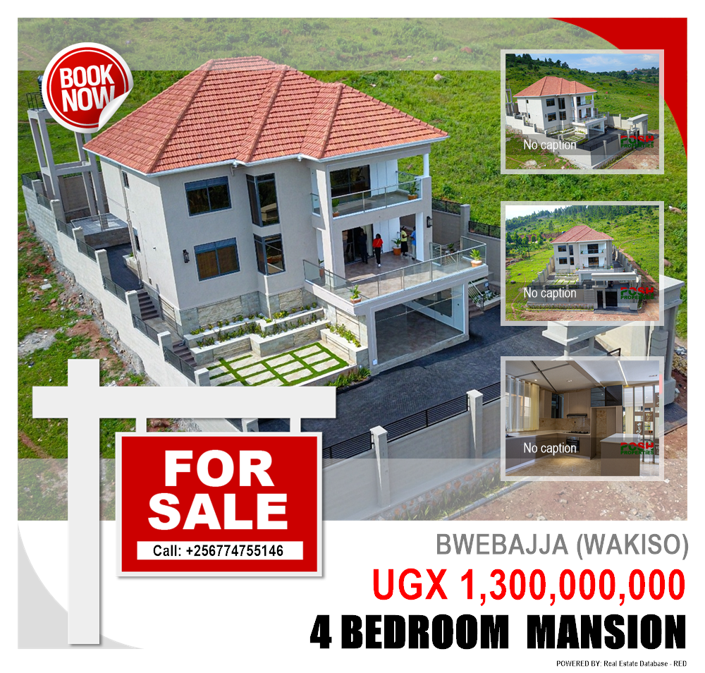 4 bedroom Mansion  for sale in Bwebajja Wakiso Uganda, code: 220517