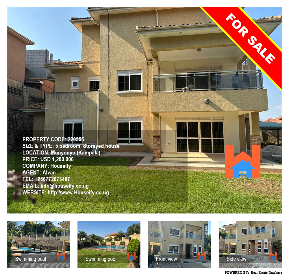 5 bedroom Storeyed house  for sale in Munyonyo Kampala Uganda, code: 220555