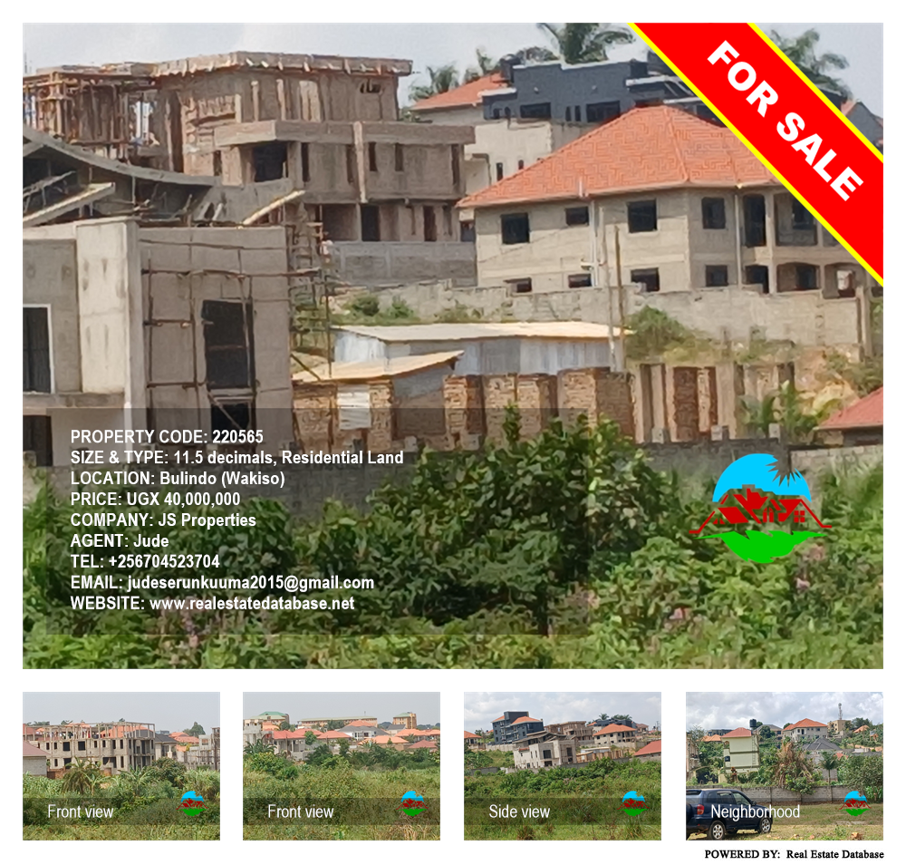 Residential Land  for sale in Bulindo Wakiso Uganda, code: 220565