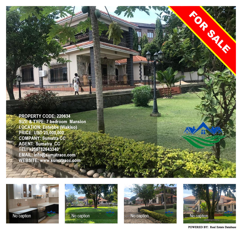 7 bedroom Mansion  for sale in Entebbe Wakiso Uganda, code: 220634