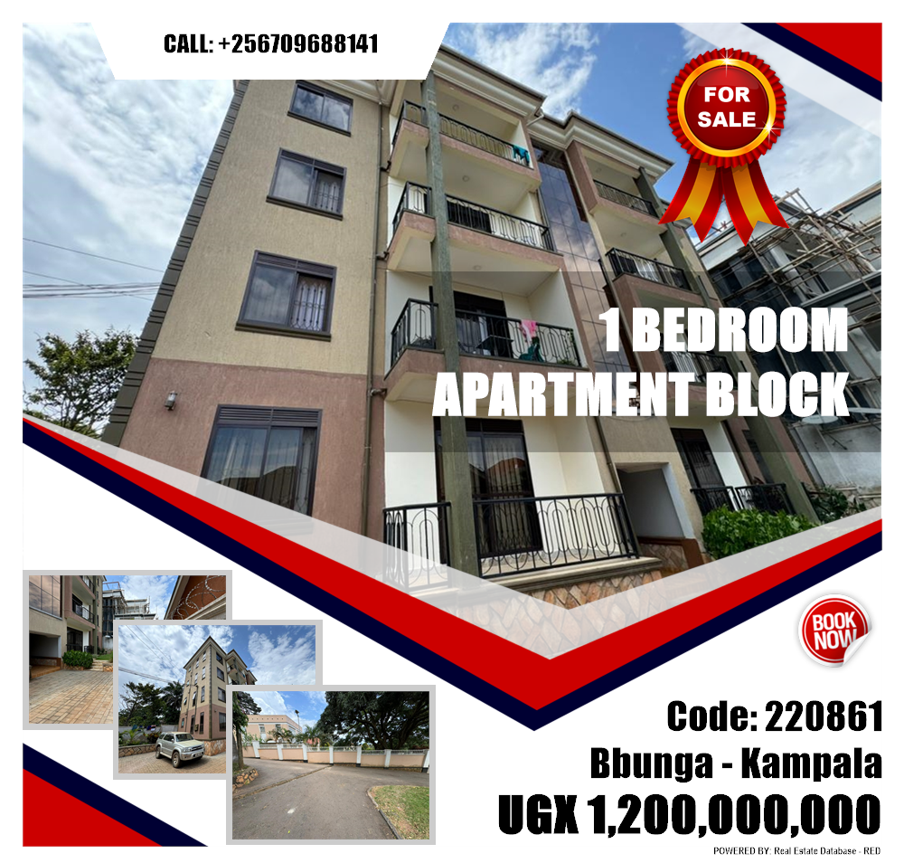 1 bedroom Apartment block  for sale in Bbunga Kampala Uganda, code: 220861