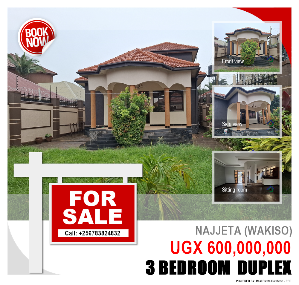 3 bedroom Duplex  for sale in Najjeta Wakiso Uganda, code: 221088