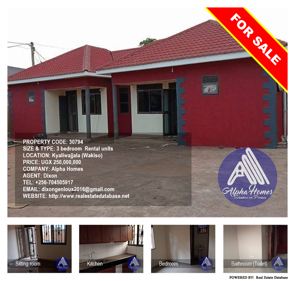 3 bedroom Rental units  for sale in Kyaliwajjala Wakiso Uganda, code: 30794