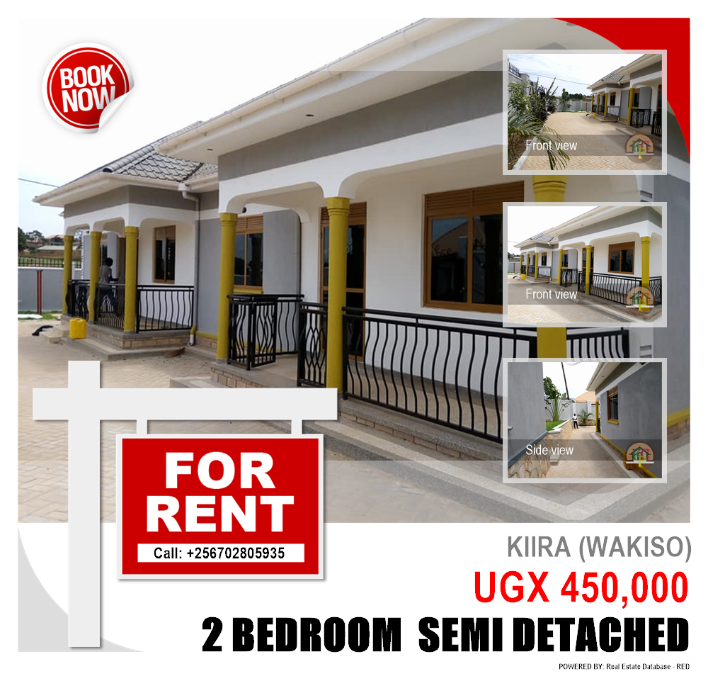 2 bedroom Semi Detached  for rent in Kira Wakiso Uganda, code: 50007