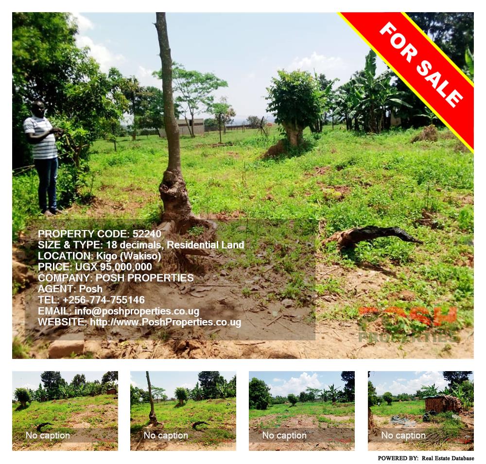 Residential Land  for sale in Kigo Wakiso Uganda, code: 52240