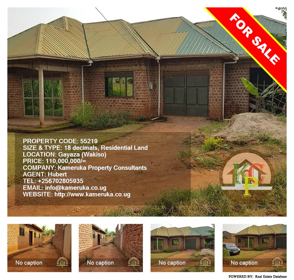 Residential Land  for sale in Gayaza Wakiso Uganda, code: 55219