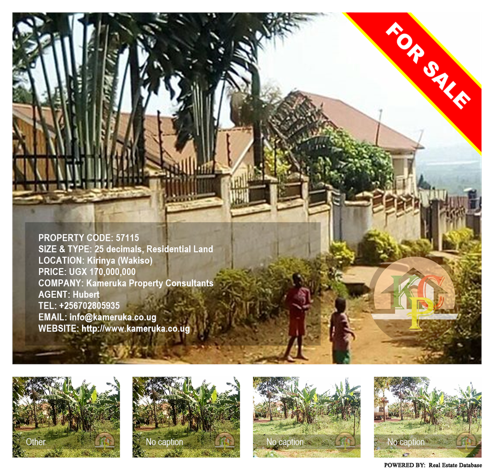 Residential Land  for sale in Kirinya Wakiso Uganda, code: 57115