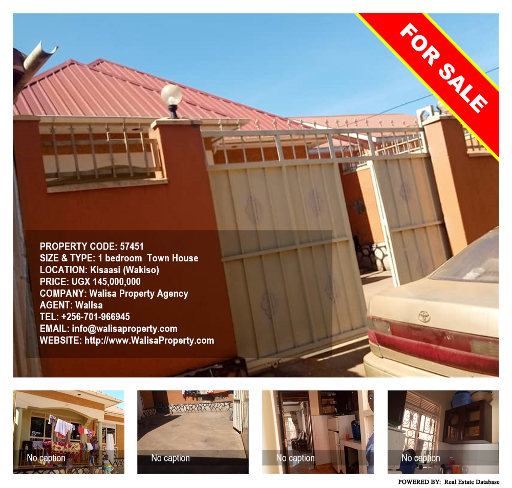 1 bedroom Town House  for sale in Kisaasi Wakiso Uganda, code: 57451