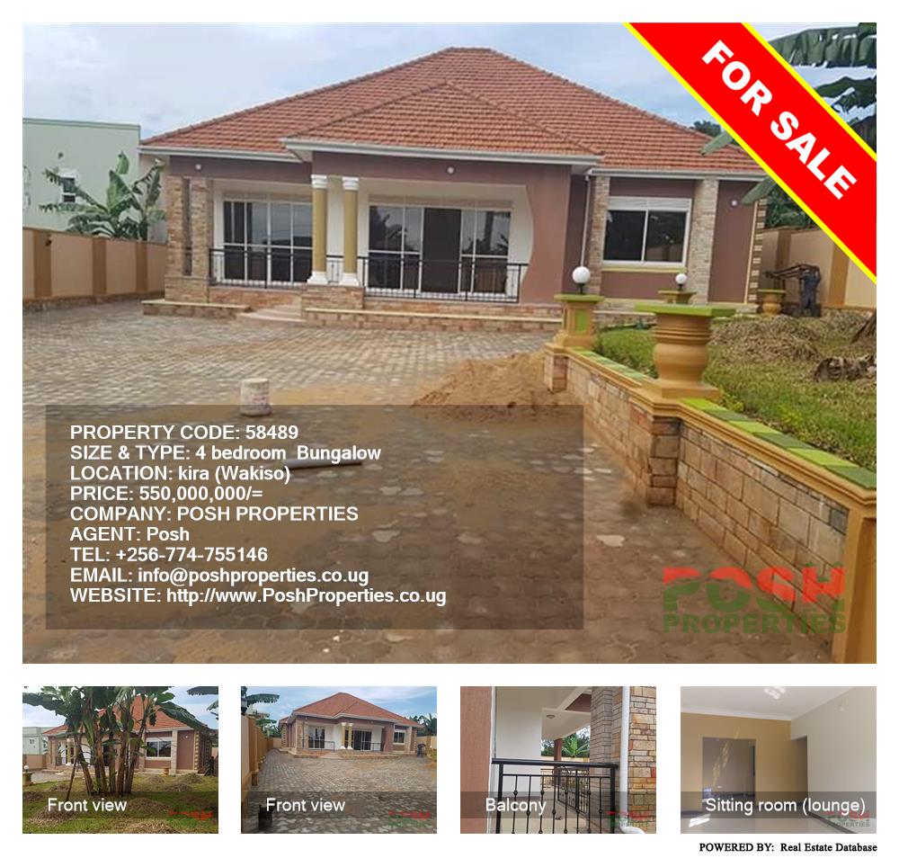 4 bedroom Bungalow  for sale in Kira Wakiso Uganda, code: 58489