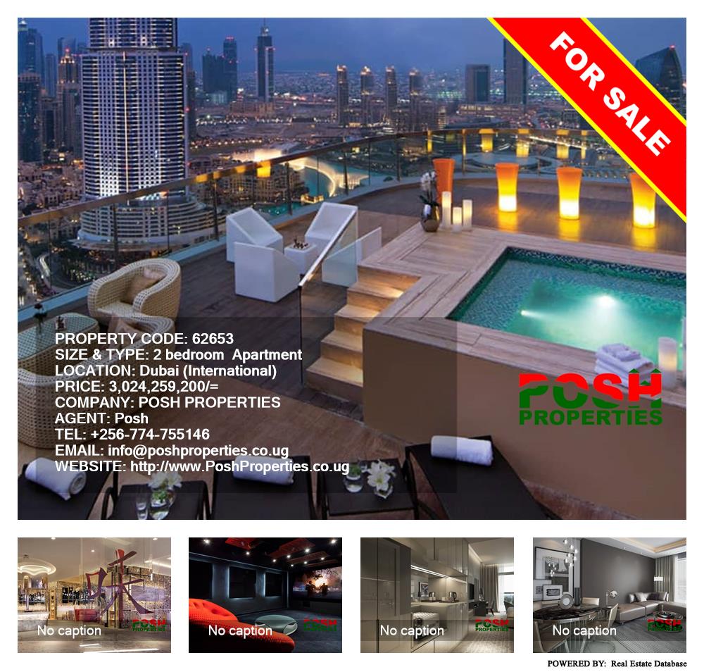 2 bedroom Apartment  for sale in Dubai International Uganda, code: 62653