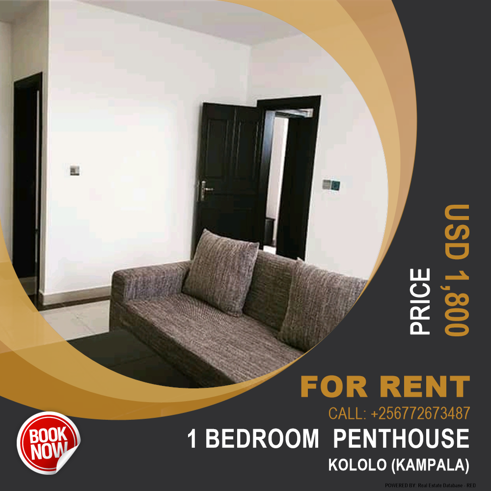 1 bedroom Penthouse  for rent in Kololo Kampala Uganda, code: 64522