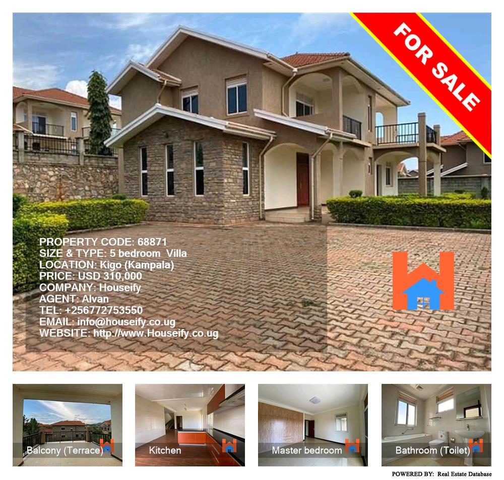 5 bedroom Villa  for sale in Kigo Kampala Uganda, code: 68871