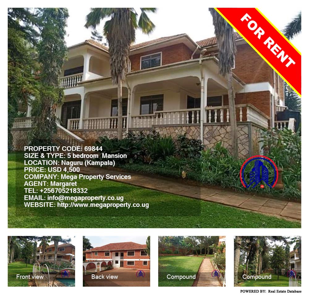 5 bedroom Mansion  for rent in Naguru Kampala Uganda, code: 69844