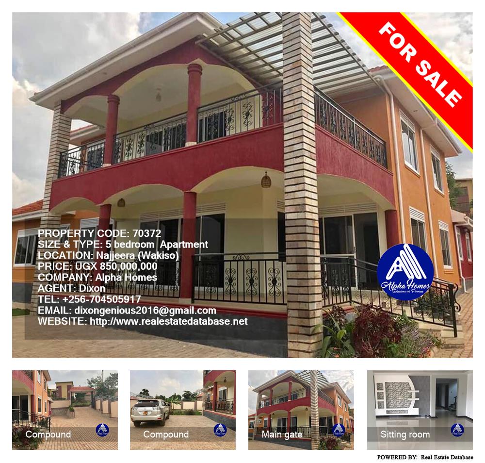 5 bedroom Apartment  for sale in Najjera Wakiso Uganda, code: 70372