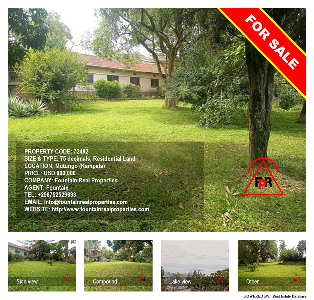 Residential Land  for sale in Mutungo Kampala Uganda, code: 72492