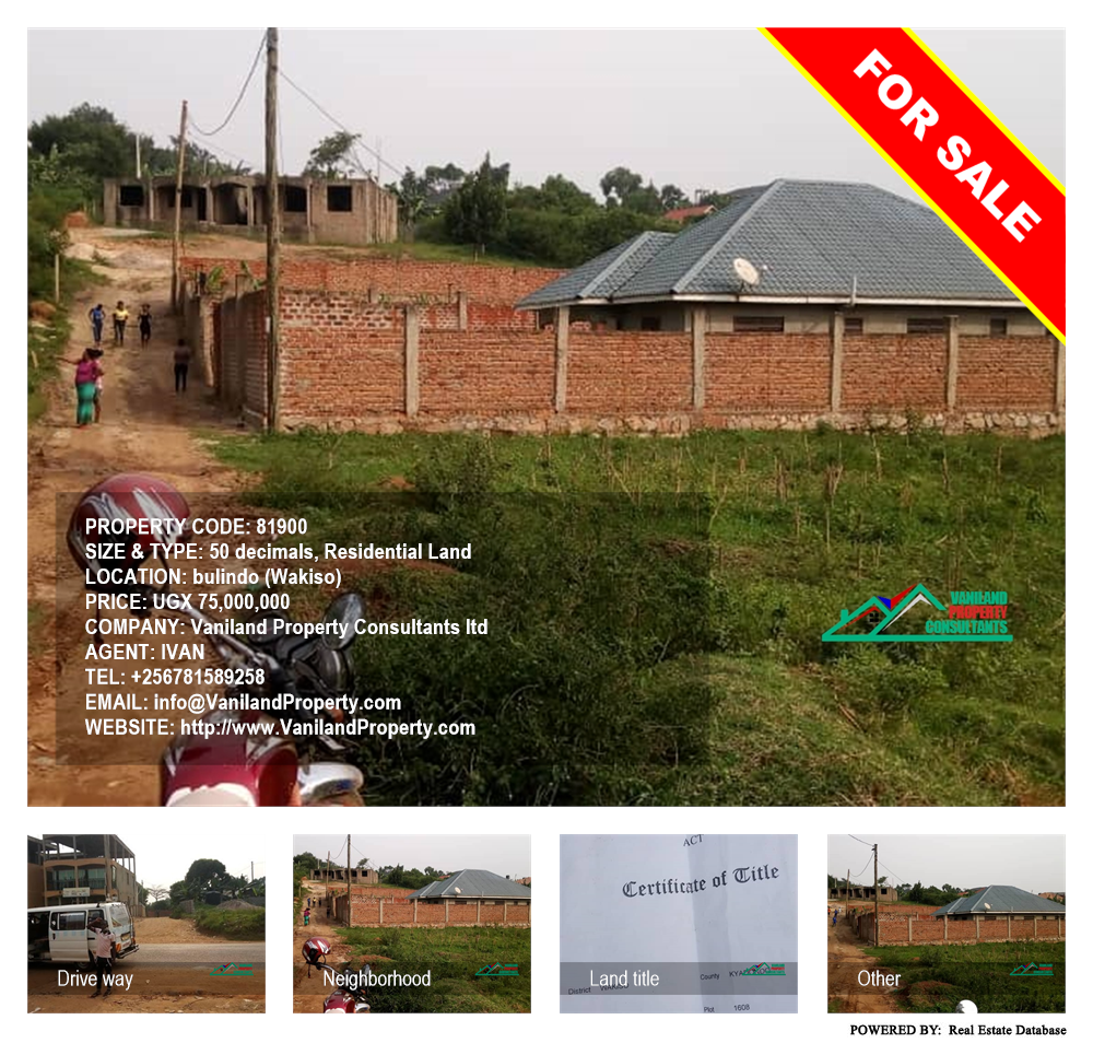 Residential Land  for sale in Bulindo Wakiso Uganda, code: 81900