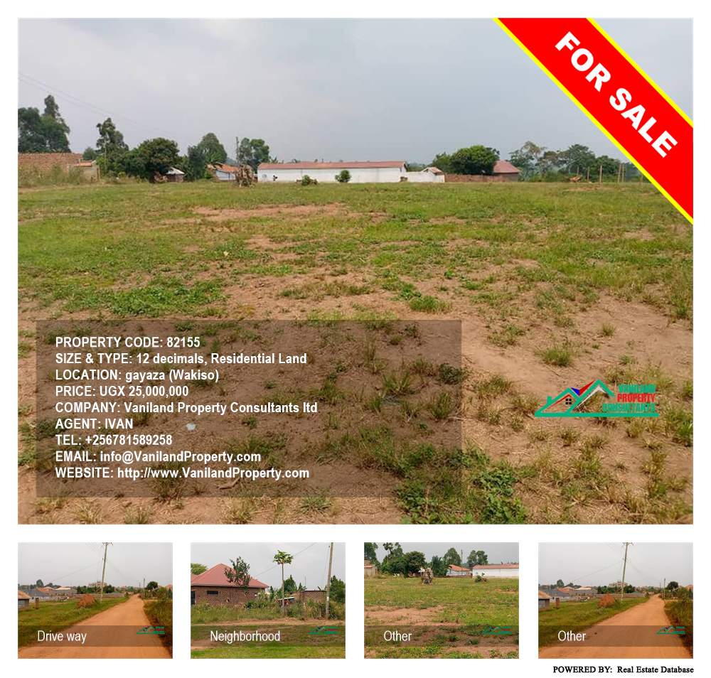 Residential Land  for sale in Gayaza Wakiso Uganda, code: 82155