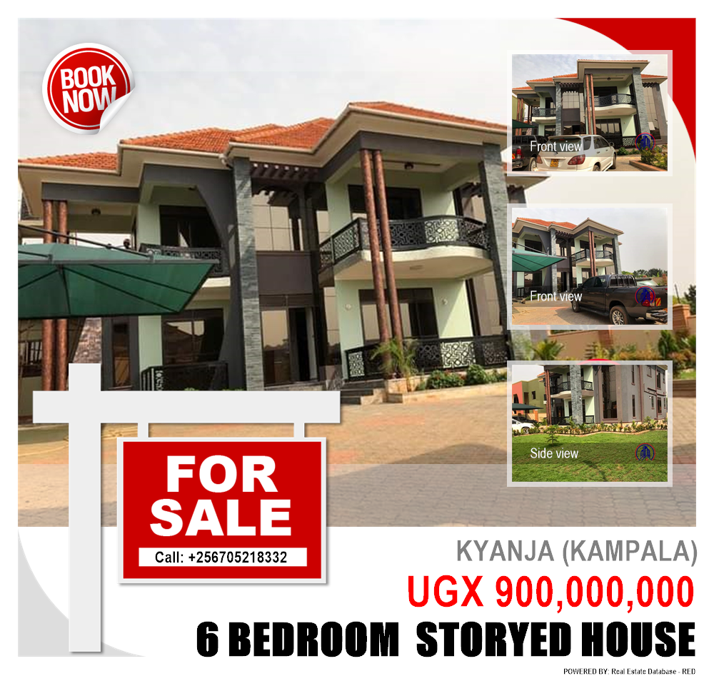 6 bedroom Storeyed house  for sale in Kyanja Kampala Uganda, code: 82400