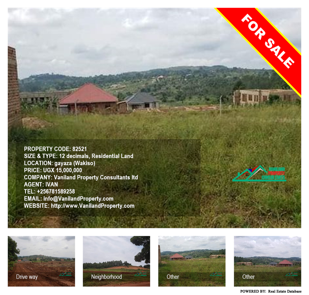 Residential Land  for sale in Gayaza Wakiso Uganda, code: 82521