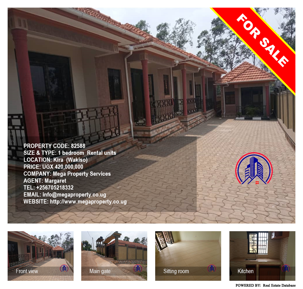 1 bedroom Rental units  for sale in Kira Wakiso Uganda, code: 82588