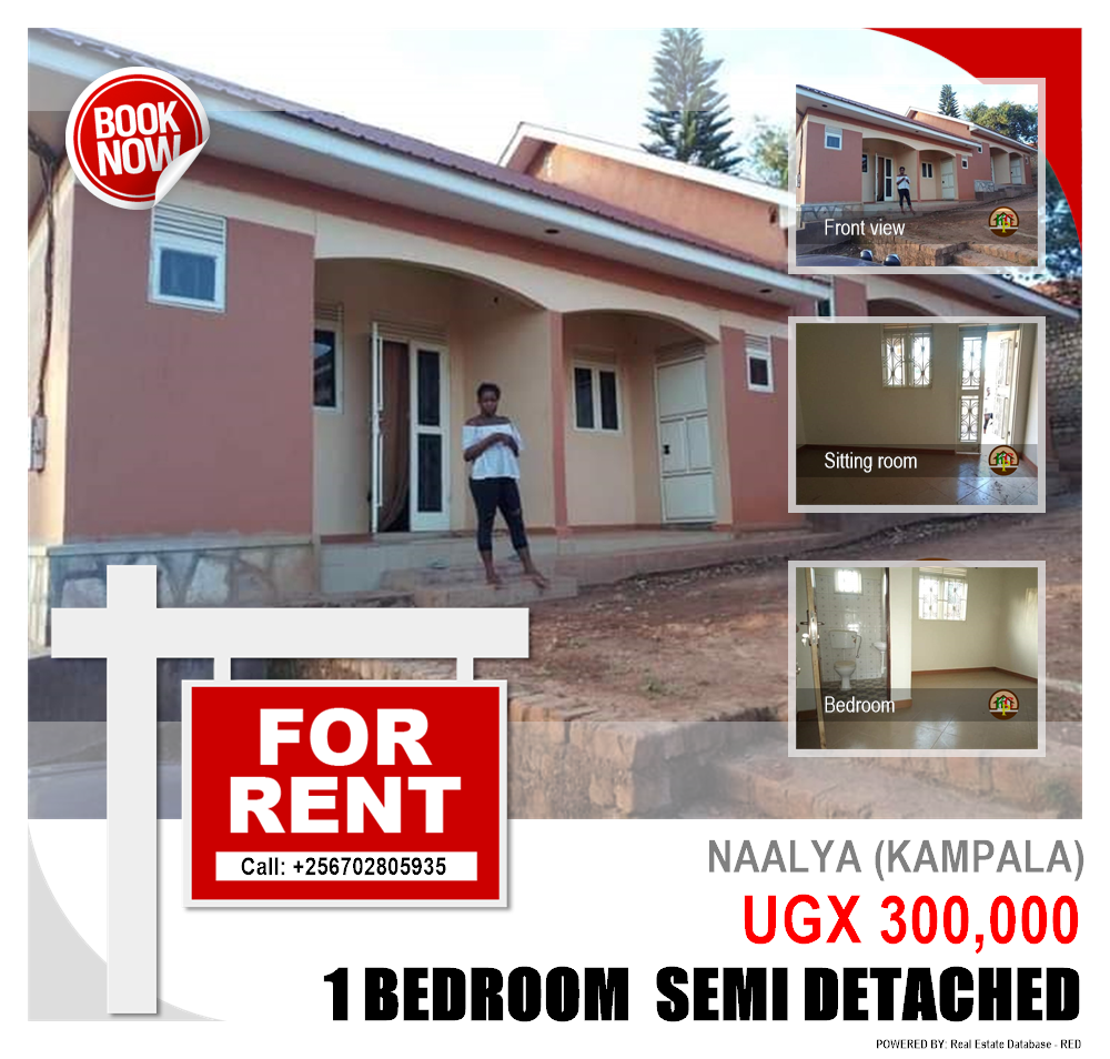 1 bedroom Semi Detached  for rent in Naalya Kampala Uganda, code: 83174