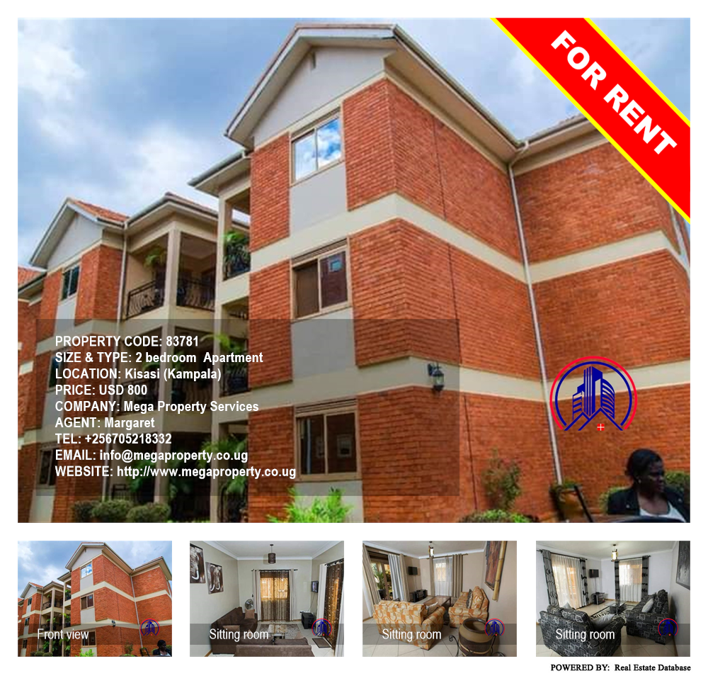 2 bedroom Apartment  for rent in Kisaasi Kampala Uganda, code: 83781