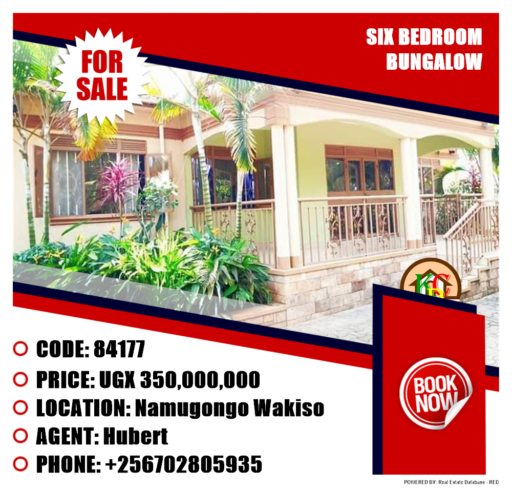 6 bedroom Bungalow  for sale in Namugongo Wakiso Uganda, code: 84177