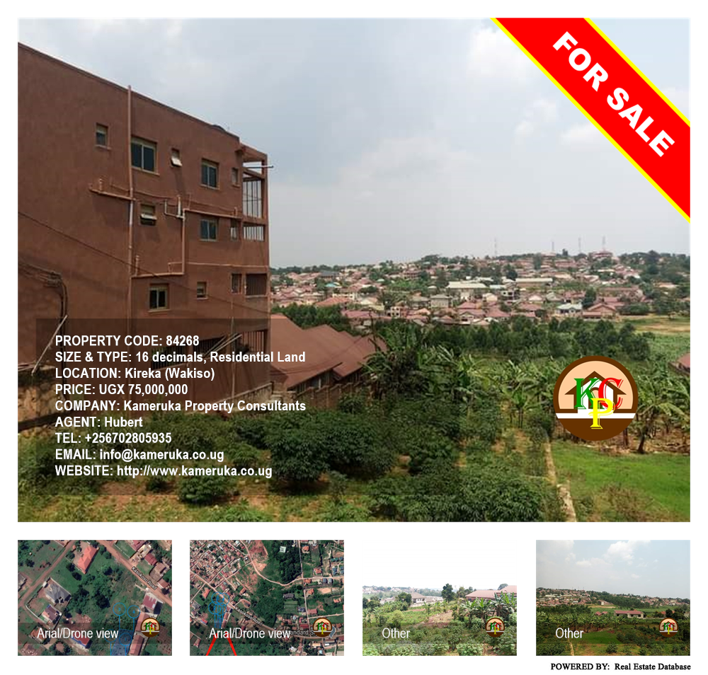 Residential Land  for sale in Kireka Wakiso Uganda, code: 84268