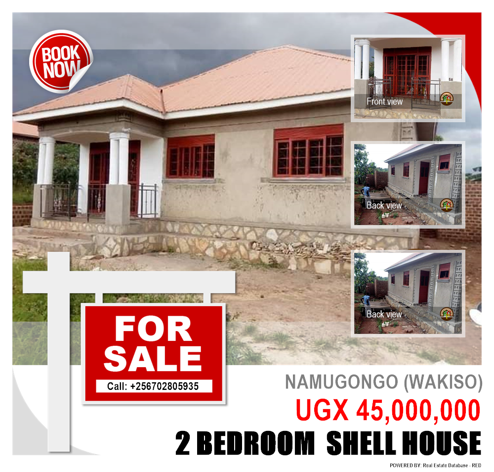 2 bedroom Shell House  for sale in Namugongo Wakiso Uganda, code: 84334