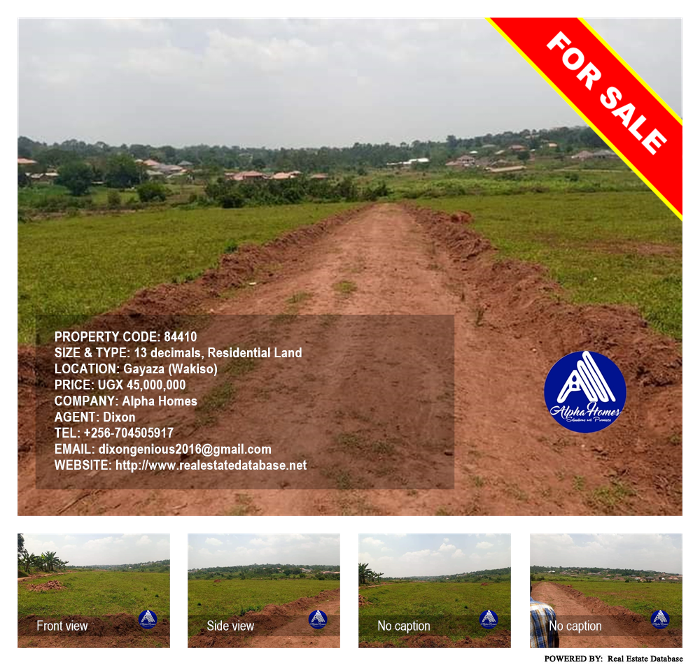 Residential Land  for sale in Gayaza Wakiso Uganda, code: 84410