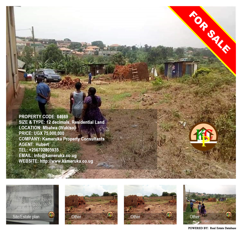 Residential Land  for sale in Mbalwa Wakiso Uganda, code: 84669