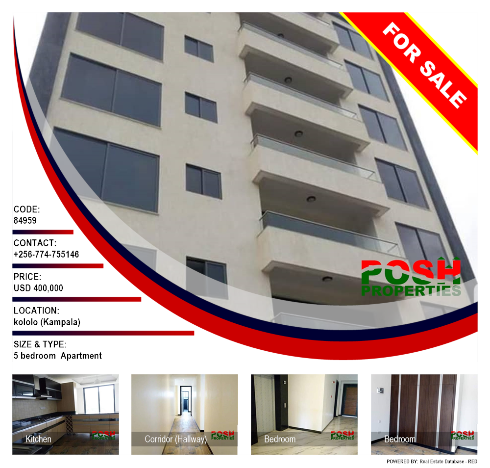 5 bedroom Apartment  for sale in Kololo Kampala Uganda, code: 84959