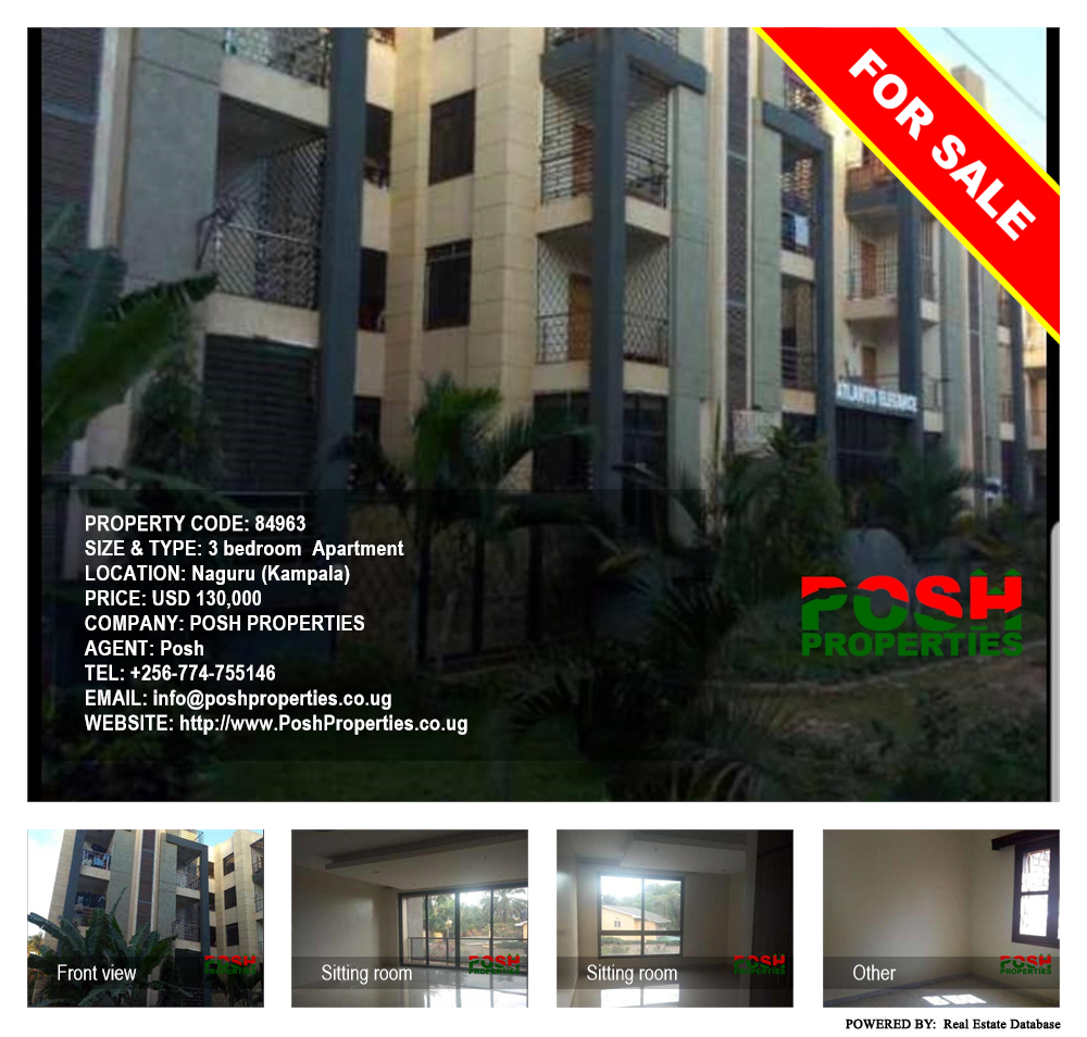 3 bedroom Apartment  for sale in Naguru Kampala Uganda, code: 84963
