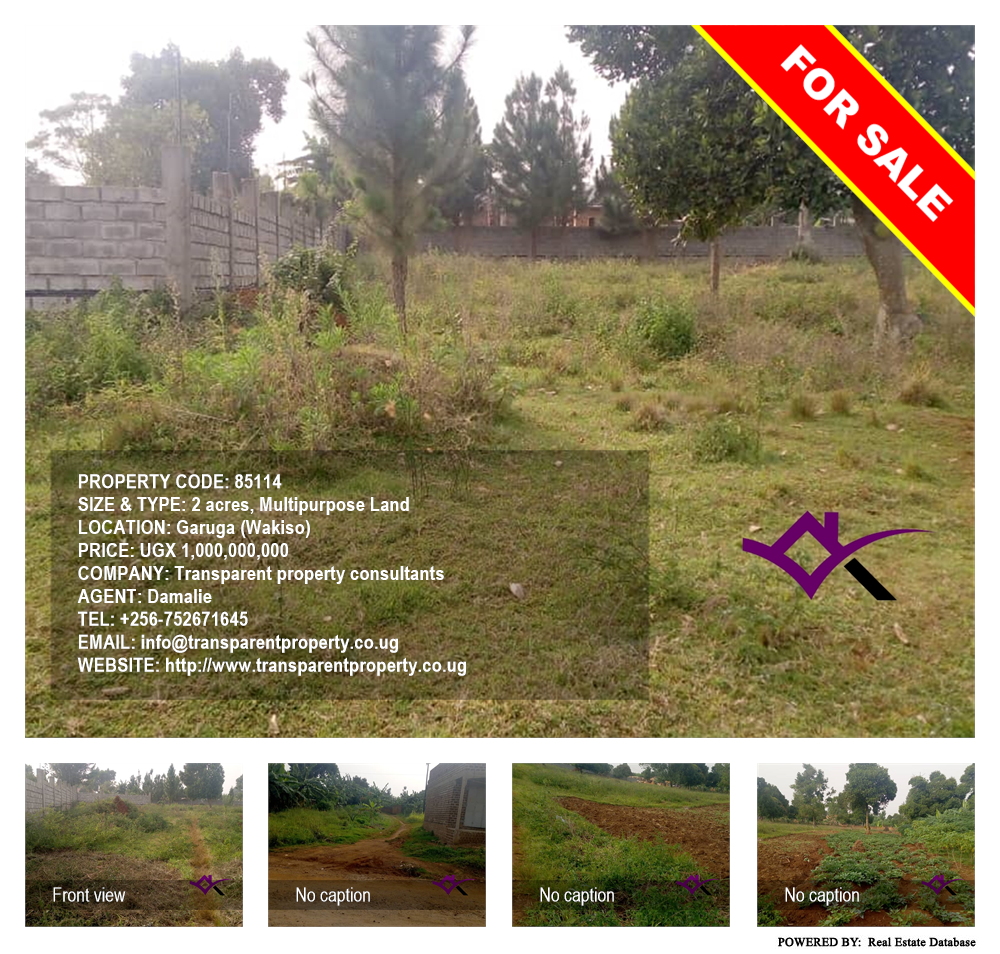 Multipurpose Land  for sale in Garuga Wakiso Uganda, code: 85114