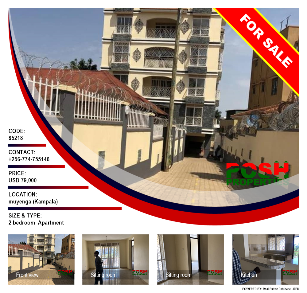 2 bedroom Apartment  for sale in Muyenga Kampala Uganda, code: 85218