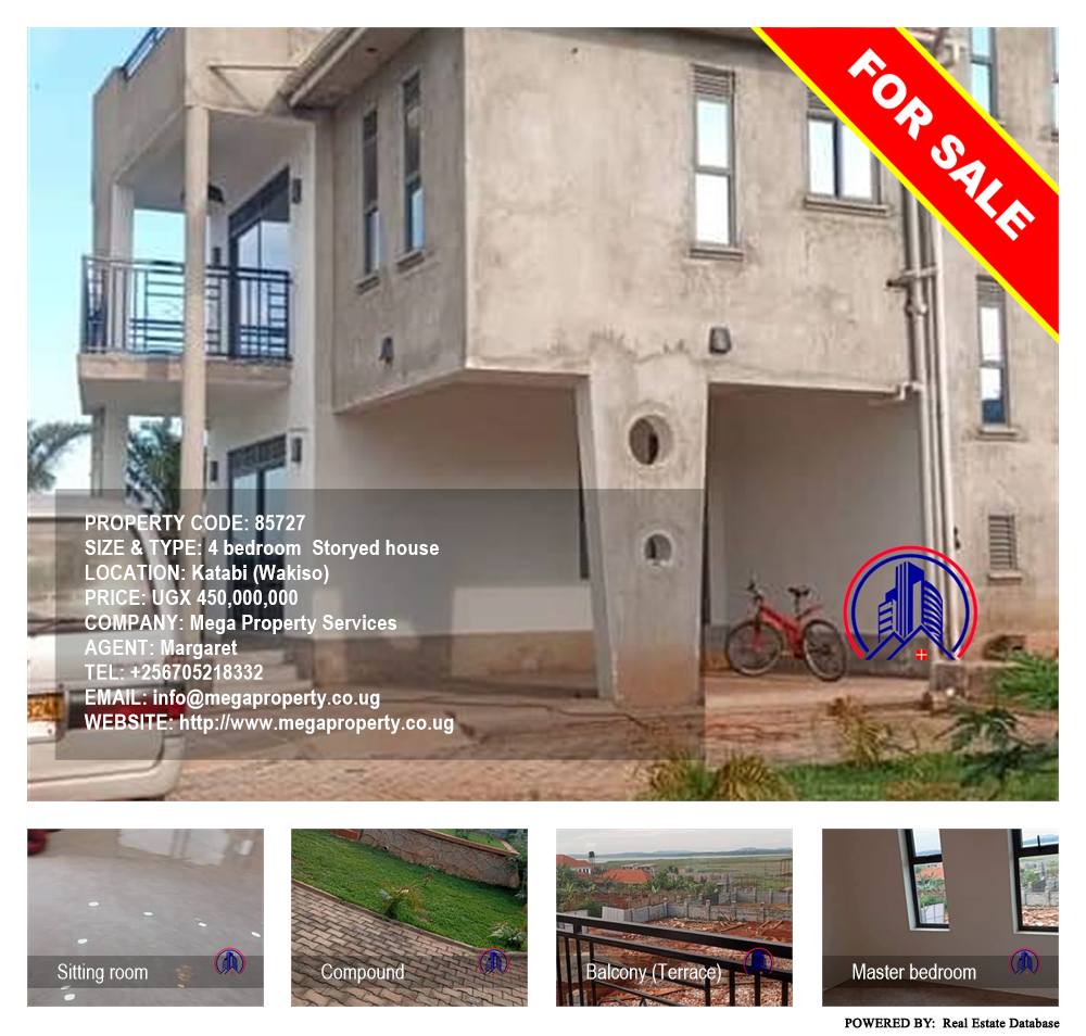 4 bedroom Storeyed house  for sale in Katabi Wakiso Uganda, code: 85727