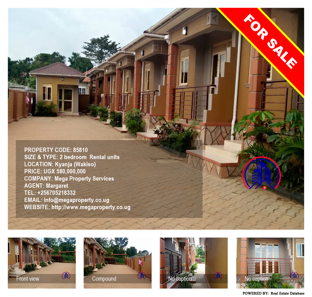 2 bedroom Rental units  for sale in Kyanja Wakiso Uganda, code: 85810