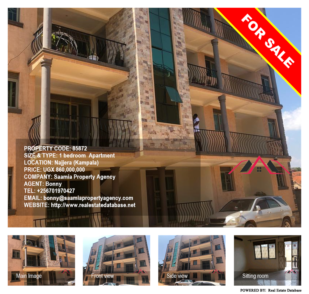 1 bedroom Apartment  for sale in Najjera Kampala Uganda, code: 85872